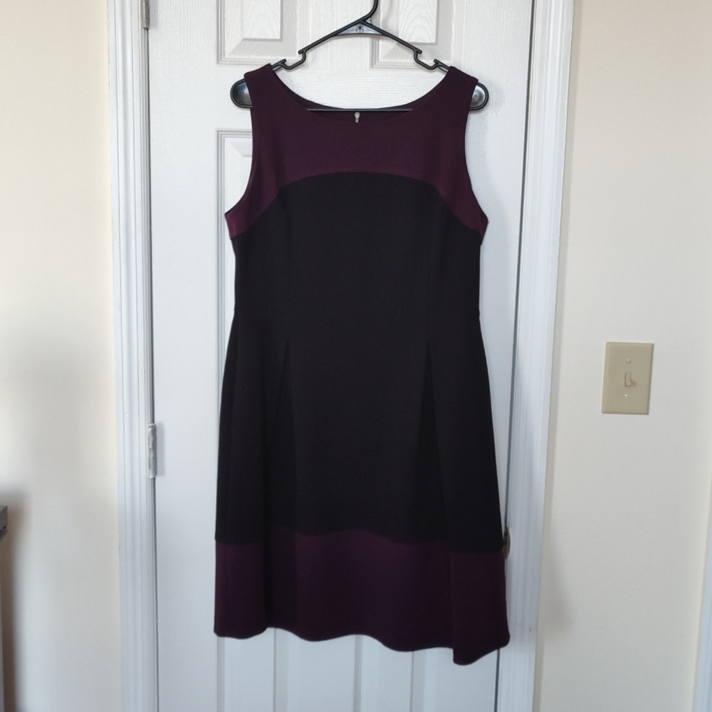 Tommy Hilfiger purple and black dress
